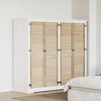 vidaXL Skåpdörrar 4 pcs Brun 140.5 x 39.5 x 2.1 cm Massiv furu