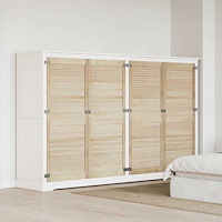vidaXL Skåpdörrar Other 4 pcs Brun 140.5 x 59.5 x 2.1 cm Massiv furu