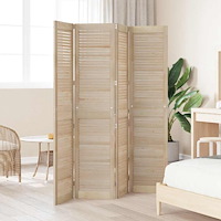 vidaXL Skåpdörrar Other 4 pcs Brun 170 x 39.5 x 2.1 cm Massiv furu