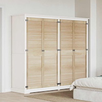 vidaXL Skåpdörrar Other 4 pcs Brun 201 x 49.5 x 2.1 cm Massiv furu
