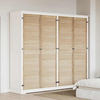 vidaXL Skåpdörrar Other 4 pcs Brun 201 x 59.5 x 2.1 cm Massiv furu