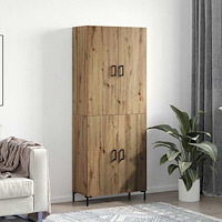vidaXL Skåp artisan ek 69.5 x 34 x 180 cm Konstruerat trä