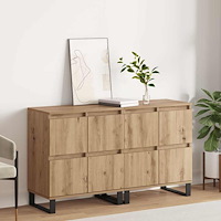 vidaXL Skåp 2 pcs artisan ek 120 x 35 x 70 cm Konstruerat trä