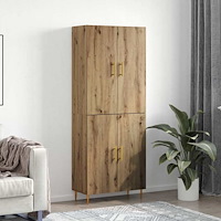 vidaXL Skåp artisan ek 69.5 x 34 x 180 cm Konstruerat trä