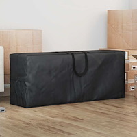 vidaXL Utomhusmöbelöverdrag Svart 125 x 32 x 50 cm 210D oxford tyg