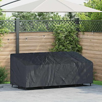 vidaXL Utomhusmöbelöverdrag Svart 220 x 100 x 89 cm 210D oxford tyg