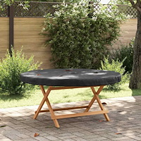 vidaXL Utomhusmöbelöverdrag Svart 122 x 122 x 10 cm 210D oxford tyg