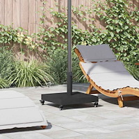 vidaXL Uteparaplyfot Svart 45 x 45 x 31.5 cm Stål, Betong
