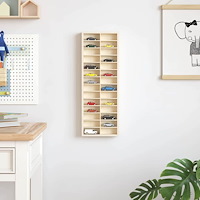 vidaXL Displayfack med lagring Brun 21 x 4.5 x 59 cm Konstruerat trä