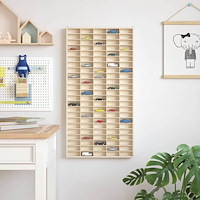 vidaXL Displayfack med lagring Brun 50 x 4,5 x 96 cm Konstruerat trä