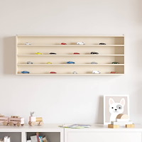 vidaXL Trähylla för samlarföremål Brun 100 x 8.5 x 36 cm Plywood