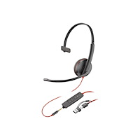 Hewlett-Packard Poly Blackwire 3215 - headset - 3,5 mm kontakt, USB-C