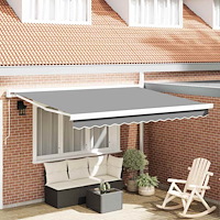 vidaXL Markis Vit 3 x 2,5 m Metall