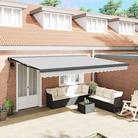 vidaXL Markis Antracit 4 × 3 m Metall