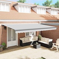 vidaXL Markis Antracit 4,5 × 3 m Metall