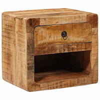 vidaXL Väggmonterad sänggavel Brun 40 x 30 x 36 cm massivt mangoträ
