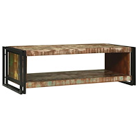 vidaXL Kaffeebord Brun 120 x 50 x 38 cm massivt återvunnet trä