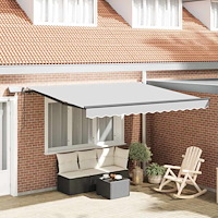vidaXL Markis med Manuell Antracit 3 x 2,5 m Metall