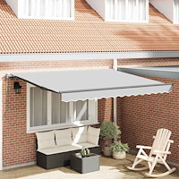vidaXL Markis Manuell Antracit 3 x 2,5 m Metall