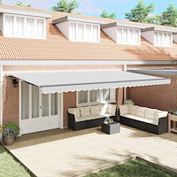 vidaXL Markis Antracit 6 × 3,5 m Metall