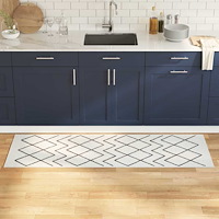 vidaXL Köksmatta Geometric Geometrisk 60 x 180 cm Sammet