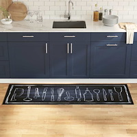 vidaXL Köksmatta Other Kockens utrymme 60 x 180 cm Sammet