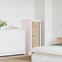 vidaXL Skåpdörr Övrigt med dörr Brun 110 x 39.5 x 2.1 cm Massiv furu