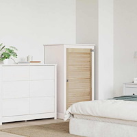 vidaXL Skåpdörr Övrigt med dörr Brun 110 x 59.5 x 2.1 cm Massiv furu
