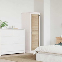 vidaXL Skåpdörr Övrigt med dörr Brun 140.5 x 39.5 x 2.1 cm Massiv furu