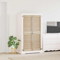 vidaXL Skåpdörrar Övrigt 2 pcs Brun 140.5 x 39.5 x 2.1 cm Massiv furu