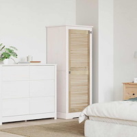 vidaXL Skåpdörr Övrigt med dörr Brun 140.5 x 49.5 x 2.1 cm Massiv furu
