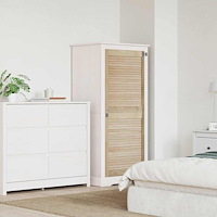 vidaXL Skåpdörr Övrigt med dörr Brun 140.5 x 59.5 x 2.1 cm Massiv furu
