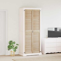 vidaXL Skåpdörrar Övrigt 2 pcs Brun 201 x 39.5 x 2.1 cm Massiv furu