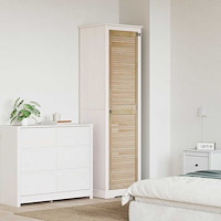 vidaXL Skåpdörr Övrigt med dörr Brun 201 x 49.5 x 2.1 cm Massiv furu