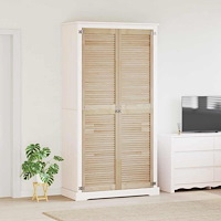 vidaXL Skåpdörrar Övrigt 2 pcs Brun 201 x 49.5 x 2.1 cm Massiv furu