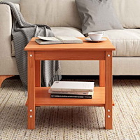 vidaXL Kaffeebord Vaxbrun 50 x 50 x 45 cm Massiv furu