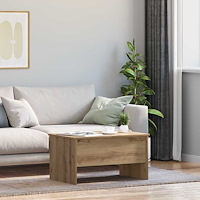 vidaXL Kaffeebord artisan ek 80 x 50,5 x 42,5 cm Konstruerat trä