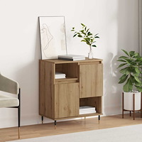 vidaXL Sideboard artisan ek 60 x 35 x 70 cm Konstruerat trä