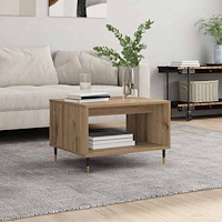 vidaXL Kaffeebord artisan ek 60 x 50 x 40 cm Konstruerat trä