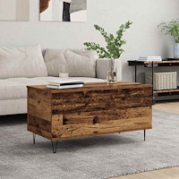 vidaXL Kaffeebord Gammalt trä 90 x 44.5 x 45 cm Konstruerat trä
