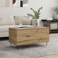 vidaXL Kaffeebord artisan ek 90 x 44.5 x 45 cm Konstruerat trä