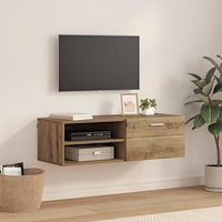 vidaXL TV-skåp med låda artisan ek 100.5 x 39 x 30 cm Konstruerat trä