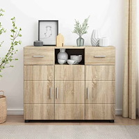 vidaXL Sideboard Sonoma ek 88.5 x 30.5 x 73 cm Konstruerat trä