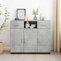 vidaXL Sideboard Betonggrå 88.5 x 30.5 x 73 cm Konstruerat trä