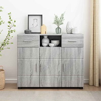 vidaXL Sideboard Grå sonoma 88.5 x 30.5 x 73 cm Konstruerat trä