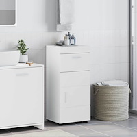 vidaXL Badrumsskåp Vit högglans 37 x 31.5 x 82 cm Konstruerat trä