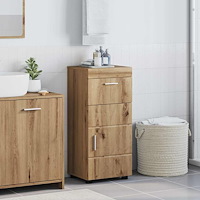 vidaXL Badrumsskåp TULUM artisan ek 37 x 31.5 x 82 cm Konstruerat trä