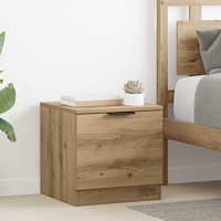 vidaXL Sängskåp 2 pcs artisan ek 40 x 39 x 40 cm Konstruerat trä