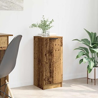 vidaXL Sideboard Gammalt trä 30 x 30 x 70 cm Konstruerat trä