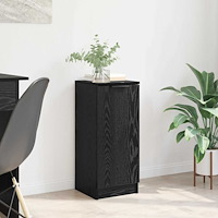 vidaXL Sideboard Svart ek 30 x 30 x 70 cm Konstruerat trä